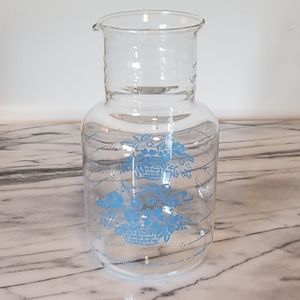 Pyrex Country Cornflower 2 Qt Glass Carafe #7520